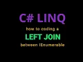 how to code a left join with LINQ