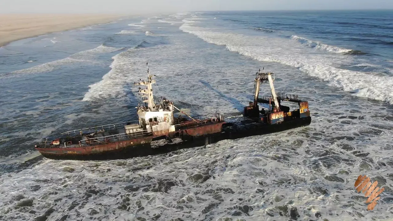 Shipwrecks on the Skeleton Coast of Namibia