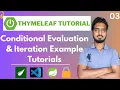 Conditonal evalution Iteration example Thymeleaf practical Thymeleaf tutorials in Hindi