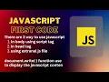 First JavaScript Code Run in Head Body and External JS File Web Development Tutorial