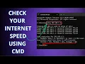 How to Check Internet Speed using CMD in windows 11