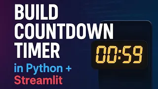 Build a Countdown Timer with Python Streamlit Complete Step-by-Step Tutorial