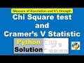 Crosstab Chi square test and Cramer s V Statistic Python Solution