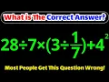 Only Math Geniuses Solve This Math Question Correctly