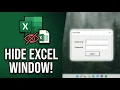 How to Run a UserForm WITHOUT Showing Excel VBA Tutorial