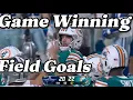NFL 2023-24 All Regular Season game winning field goals