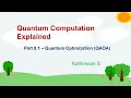 Quantum Optimization Quantum Approximate Optimization Algorithm