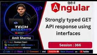 Strongly typed GET response using interfaces HttpClient API in Angular Angular Tutorial Ep-366