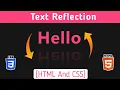 Text Reflection Using CSS