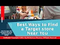 Best Ways to Find a Target store Near You