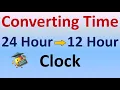 Converting time from 24 hour to 12 hour clock Math