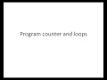 Program counter and jumps