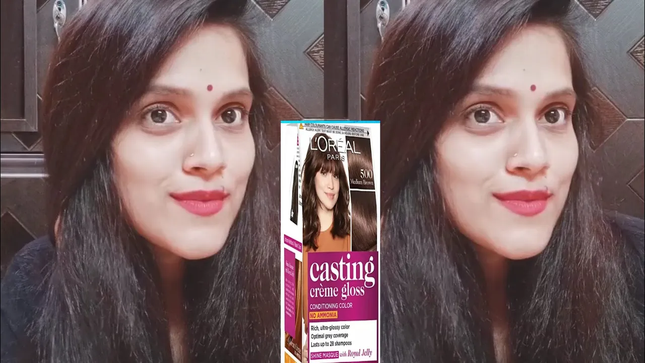 HOW TO COLOR HAIR AT HOME | L'OREAL CASTING CREME GLOSS PRALINE BROWN 530 | ROSHNEE DHOTE