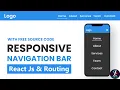 Responsive Navbar in React JS Responsive Navbar How to Design Navbar Navbar in React JS Router