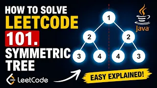 How to solve coding problems in leetcode problem 101 Symmetric Tree Java Tutorial beginners