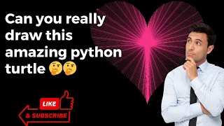 Heart Shape Pattern Turtle Graphics Design using Python