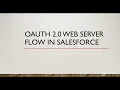 OAuth 2 0 Web Server Flow in Salesforce Implementation using LWC