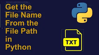 Get the File Name From the File Path in Python Python Examples Python Coding Tutorial