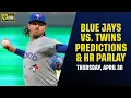 Twins vs Blue Jays Predictions and 2030 Home Run Parlay Picks MLB Best Bets