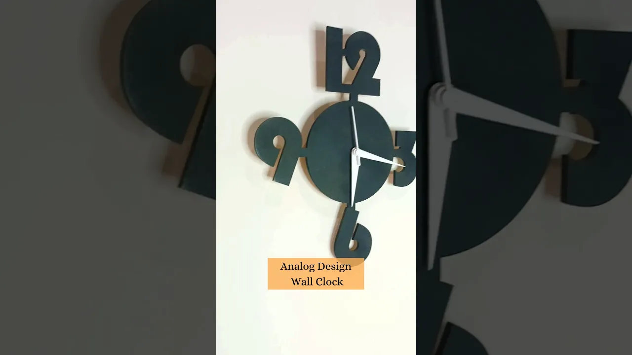 Low on Space Analog Design Wall Clock