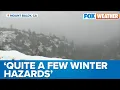 NWS Los Angeles on Powerful Storm Steady Increase of Rain Mountain Snow