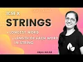 STRING PROGRAMS LONGEST WORD LENGTH OF EACH WORD ICSE-10 Anjali Ma am