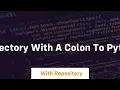How do I add a directory with a colon to PYTHONPATH
