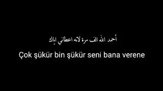احمد الله الف مرة لانه أعطاني اياك   دندنها
