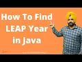 How to Find leap Year in java Java Tutorial in Hindi Excellence Technology