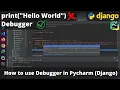 How to use Debugger with Django in Pycharm The Codrammers