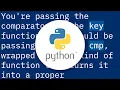 Using a comparator function to sort