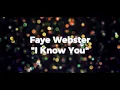 I Know You-Faye Webster (Lyrics)