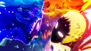 cosmic garou vs saitama full fight one punch man manga animation