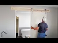 Installing a Barn Door on a Master Bathroom