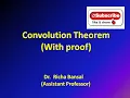 Convolution Theorem with proof