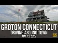 Driving Tour of Groton Connecticut in 4K Coastal Views Local Charm