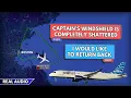 Completely shattered captain s windshield JetBlue Airbus A220 returns to Boston Real ATC