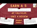 Applications of Derivatives The ONLY AP Calc AB BC Unit 4 Review YOU NEED