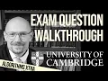 Algorithms exam question Computer science at Cambridge exam question walkthrough