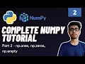 Part 2 Numpy Functions Tutorial np ones np zeros np empty Numpy Tutorial