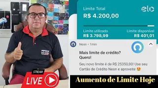LIVE:????Aumento de Limite Hoje  Banese Card Neon e outros também vamos que vamos
