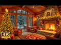 Download Lagu Beautiful Christmas Music 🎄 Peaceful Fireplace \u0026 Cozy Christmas Cabin Atmosphere ❄️🔥