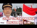 CAMAT CINEAM PIMPIN PENGIBARAN BENDERA SANGSAKA MERAH PUTIH PADA HUT RI KE 80.