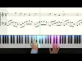 Watermark - Enya: piano tutorial with scrolling score