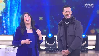 لحظة دخول محمد رمضان استوديو منى الشاذلي بأغنية ثابت ع المبدأ ثابت 