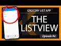 Using a ListView to add a Grocery List Flutter App From Scratch Grocery List App Episode 4