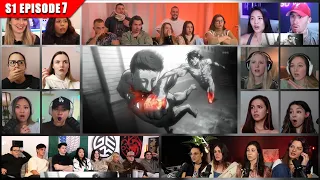  full episode attack on titan shingeki no kyojin season 1 episode 7 reaction mashup 