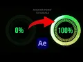 Circular Progress Bars Animation In After Effects 2020 Tutorial Anchor Point Tutorials