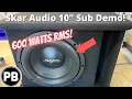 Skar 10 Sub Unboxing and Demo SDR-10D4