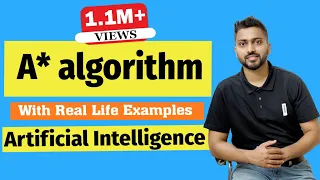A* algorithm in AI (artificial intelligence) in HINDI | A* algorithm with example